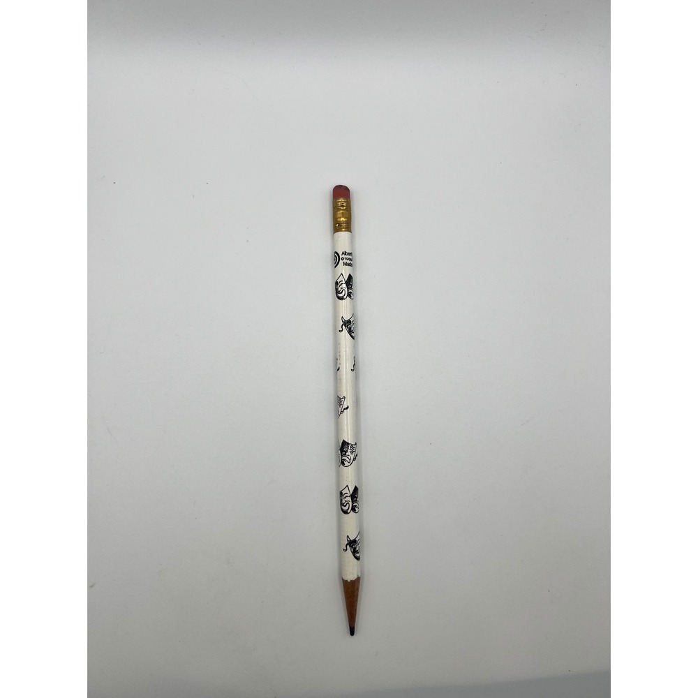 VTG AIM Advertising Albert Elovitz 1985‎ Comedy + Tragedy Mask Sharpened Pencil